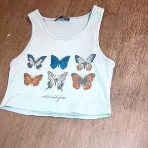 Kids Butterfly crop top